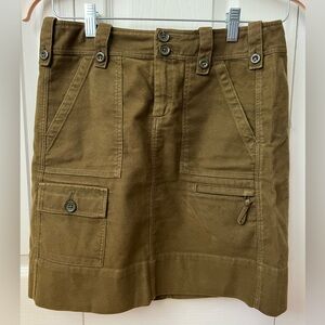 Anthropologie Utility Skirt with Pockets size 4